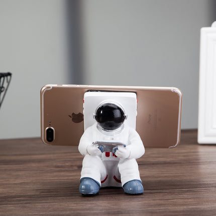 Astronaut Mobile Phone Stand Student Desktop Holder Cute Spaceman Cell Phone Holder Creative Gift Small Desk Decoration