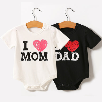 Short sleeve triangle romper infants
