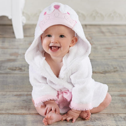 Babies Hooded Absorbent Animal-shaped Bathrobe