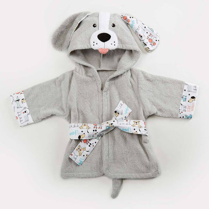 Babies Hooded Absorbent Animal-shaped Bathrobe