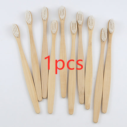 Bamboo toothbrush rainbow environmental protection bamboo handle toothbrush