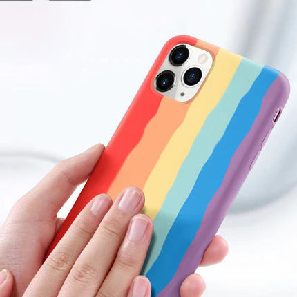 IPhone Case 11 Rainbow Liquid Shell Apple