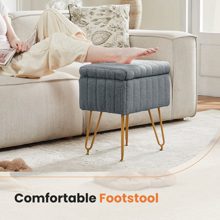 Dressing Stool And Chair With Storage Space