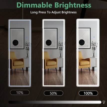3 Color Lighting Mirror With LED Lights