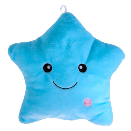 Luminous Pillow Vivid Star Design LED Light Colorful Cushion Stars Plush Pillow Toys Gift For Kids Children Girl