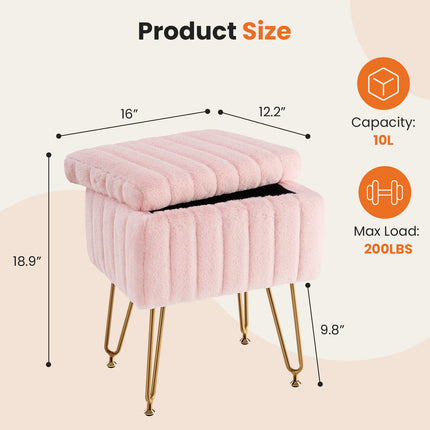 Dressing Stool And Chair With Storage Space
