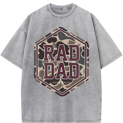 Cotton Men's Washed T Shirt American Casual Ideal Festival Gift