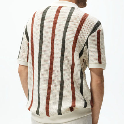 Thick Needle Hollow Sweater Short Sleeve
