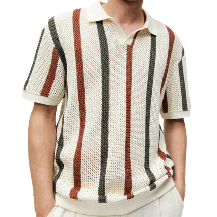 Thick Needle Hollow Sweater Short Sleeve