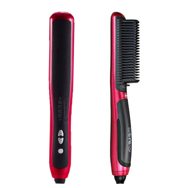 automatic adjustable temperature red hair straightener