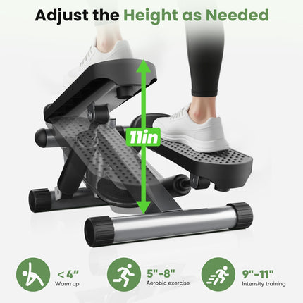 Mini Stepper With Resistance Band