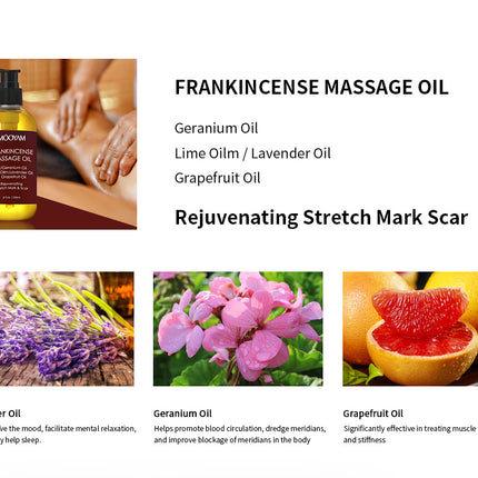 Body Oil Lavender Push Back Shoulder Neck Scraping Treatment Oil