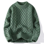 Green round neck / L