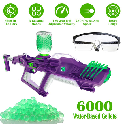 Starfire XL  Blaster Toy Gun  Splat Gun Toy With 6000 Gellets 170-250 FPS 150FT Range Semi Full-Auto  14 Years Above