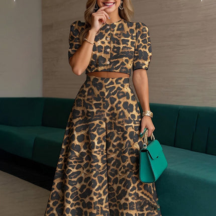 Printed Top Printed Trousers Suit