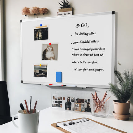 Magnetic Dry Erase Board  36 X 24 Inches White Board For Home Office School,Sliver Reinforced Aluminum Frame