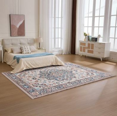 Nordic-style 9x12FT Polyester Carpet, A Special Anti-stain, Easy-to-maintain And Silent Carpet For Large Living Rooms And Bedrooms
