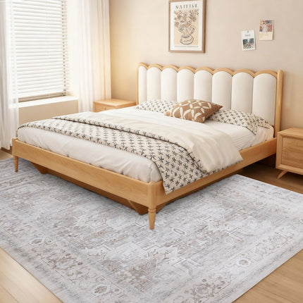 Nordic-style 9x12FT Polyester Carpet, A Special Anti-stain, Easy-to-maintain And Silent Carpet For Large Living Rooms And Bedrooms