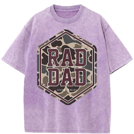 Cotton Men's Washed T Shirt American Casual Ideal Festival Gift