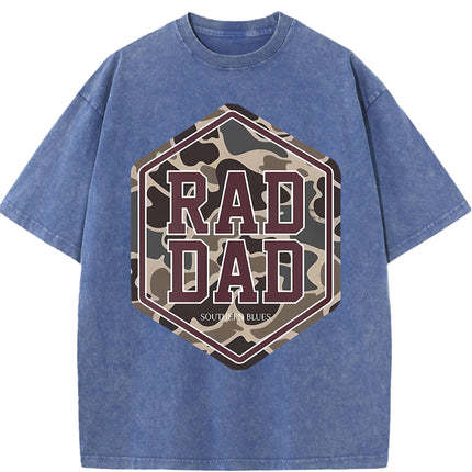 Cotton Men's Washed T Shirt American Casual Ideal Festival Gift